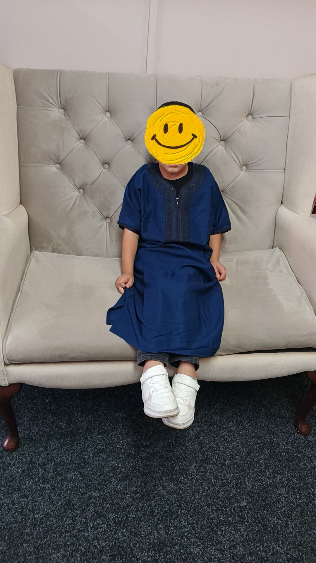 kids luxurious Moroccan thobe with beautiful embroidery