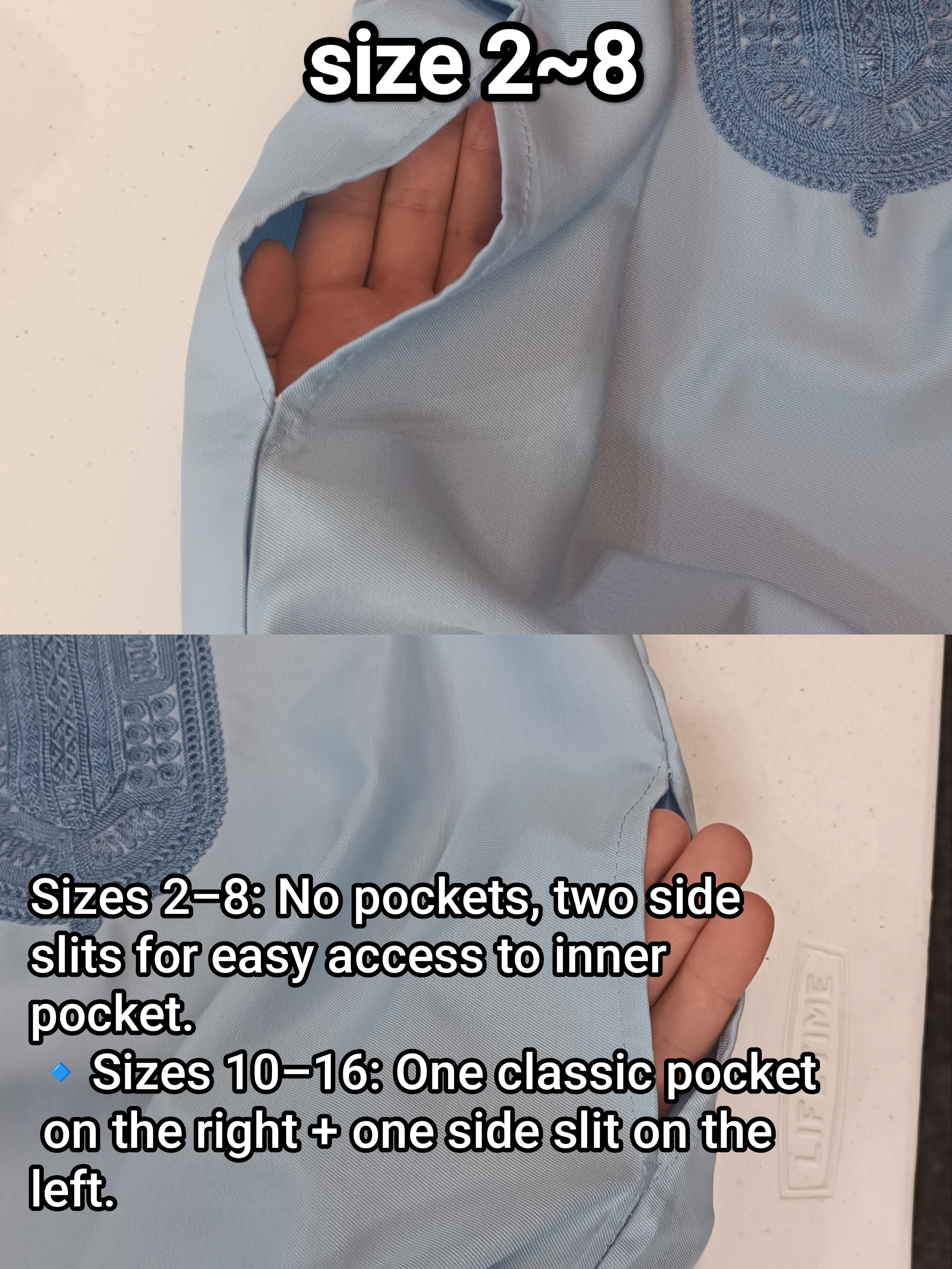 kids luxurious Moroccan thobe with beautiful embroidery