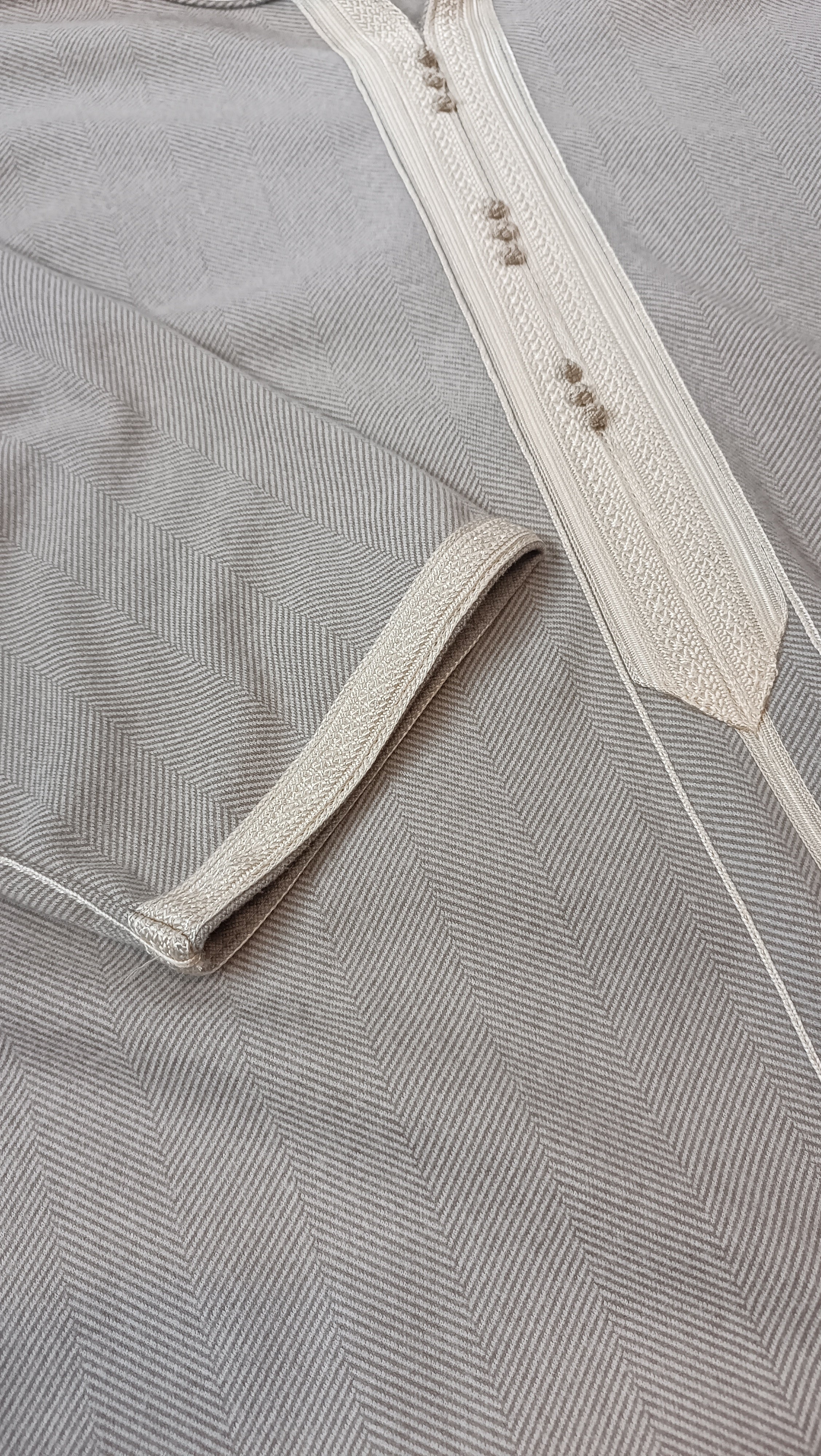 hooded Djellaba for men, winter Moroccan thobe.